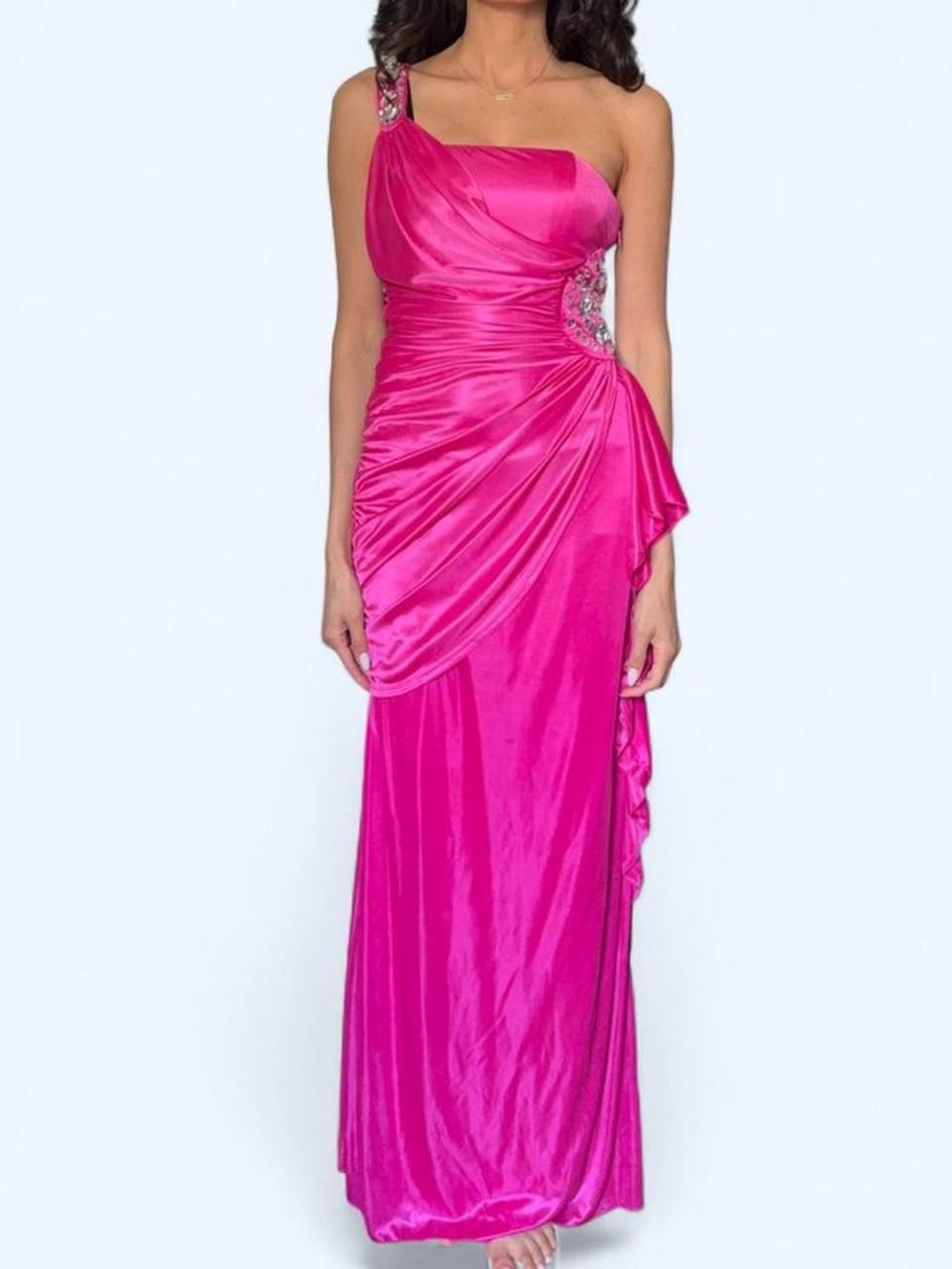 💖✨ Vintage Speechless Y2K Hot Pink Formal Gown ✨💖